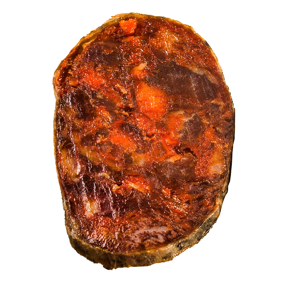 Chorizo cular ibérico de bellota lonchas (sobre de 100g.)