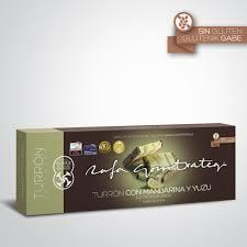 Turrón con Mandarina y Yuzu de Trufa Blanca Gorrotxategi 250 g.