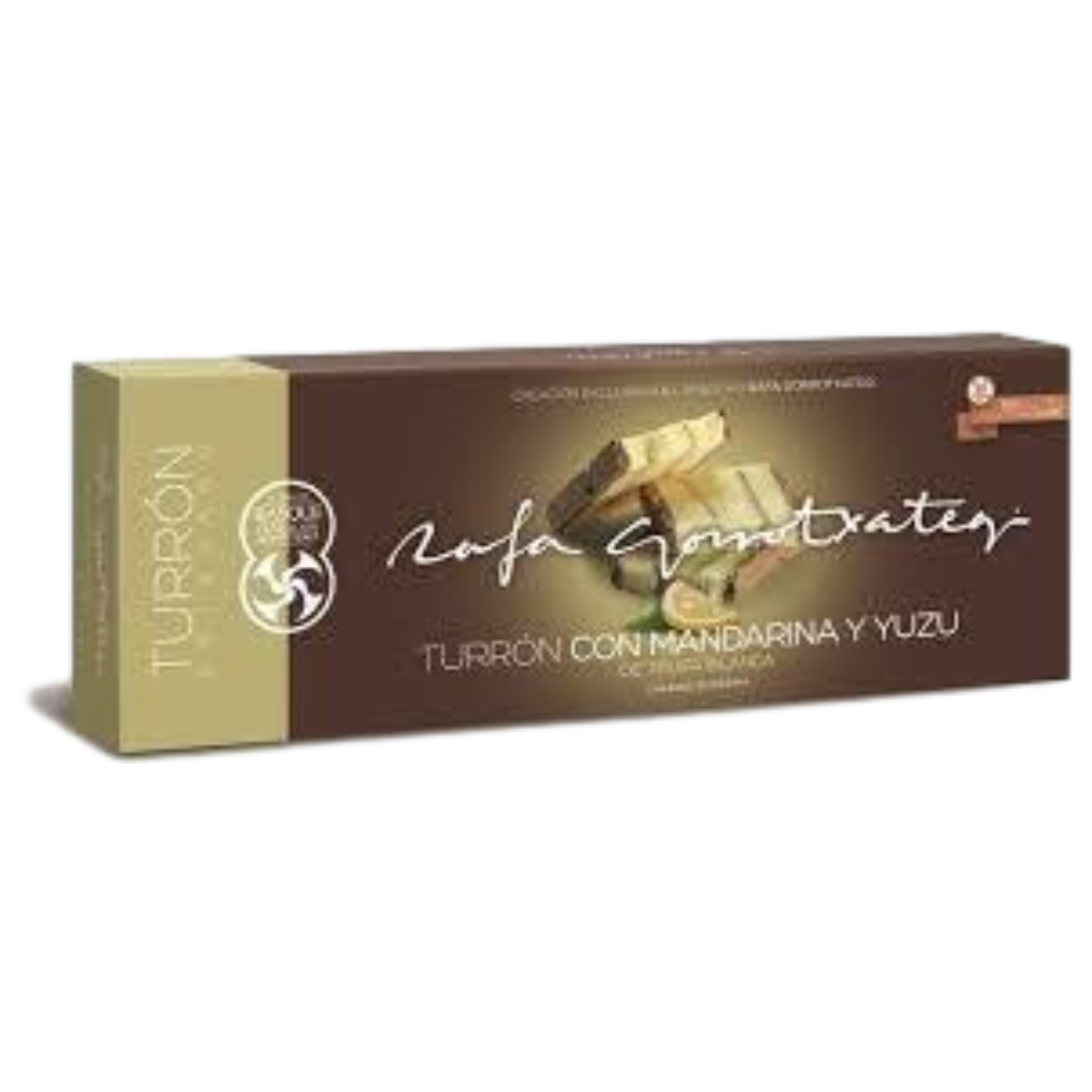 Turrón con Mandarina y Yuzu de Trufa Blanca Gorrotxategi 250 g.