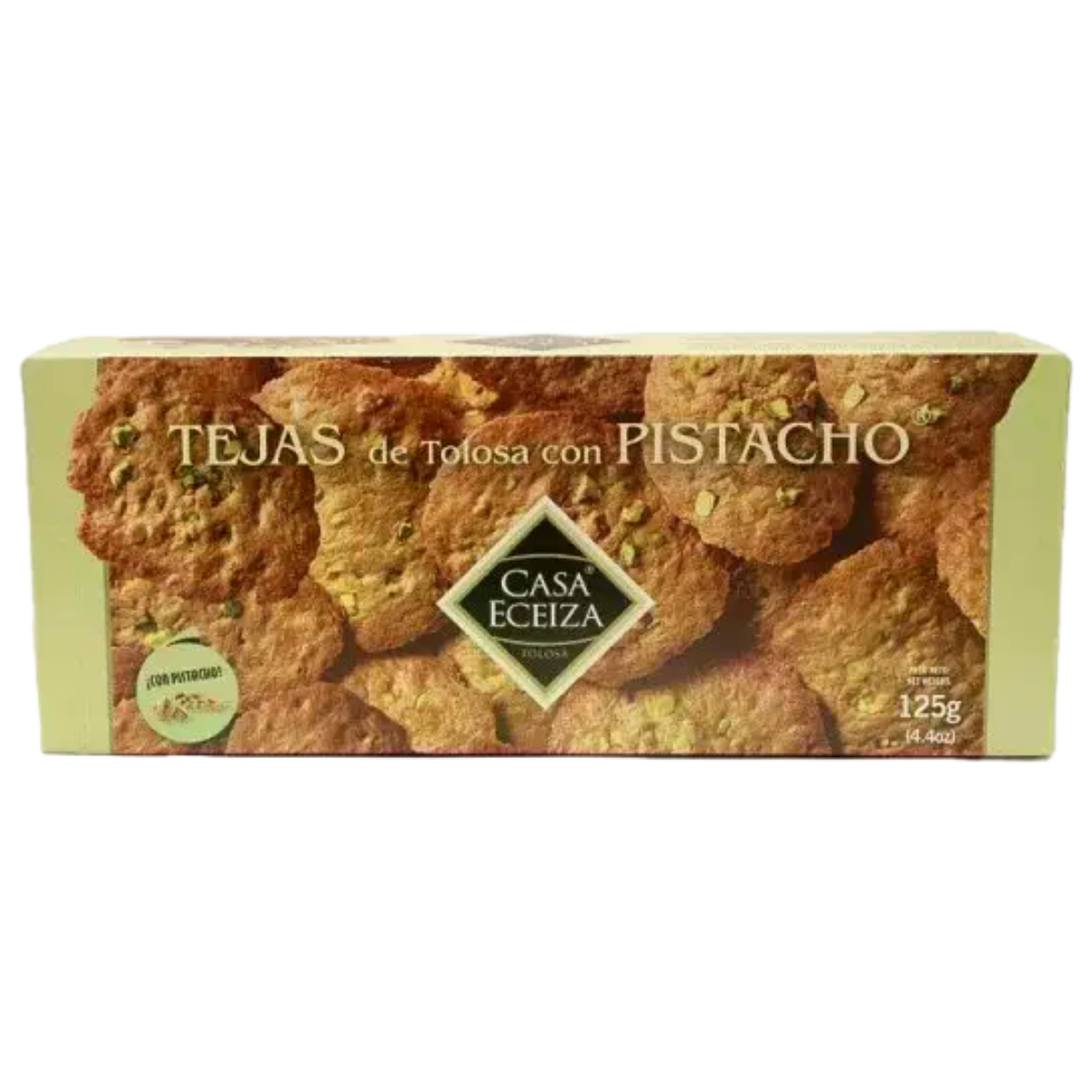 Tejas de Tolosa con Pistacho Casa Eceiza 125 g.